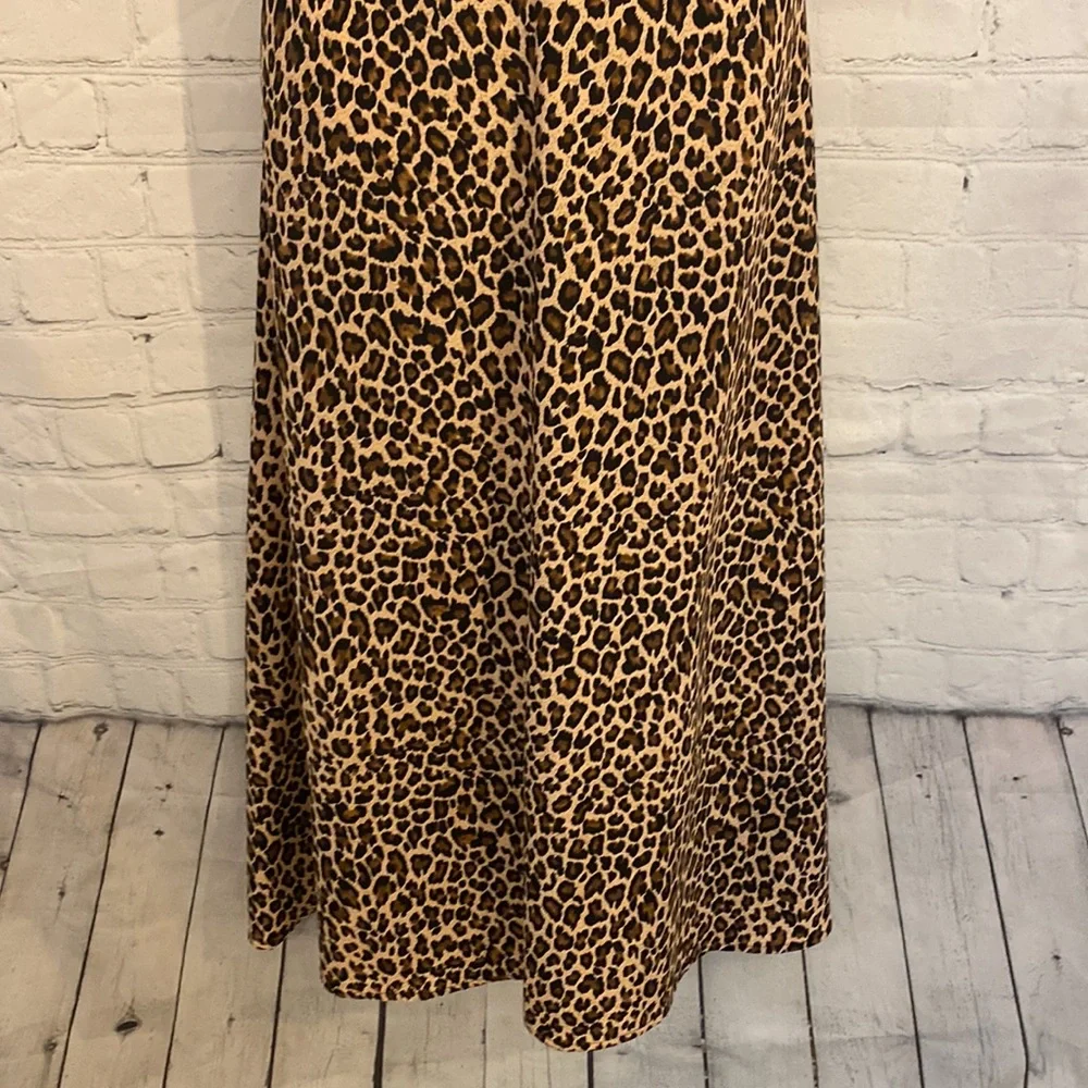Vintage Dani Michaels animal print front knit maxi dress - Picture 3 of 8